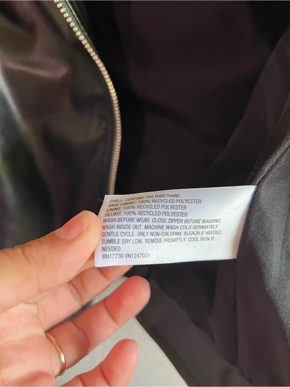 art class Black Quilted Faux Leather Moto Jacket
